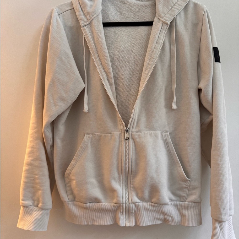 ALO Yoga cream Zip Hoodie